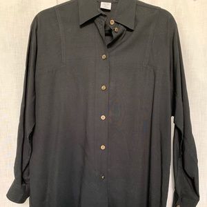 Express Black Button Down Shirt